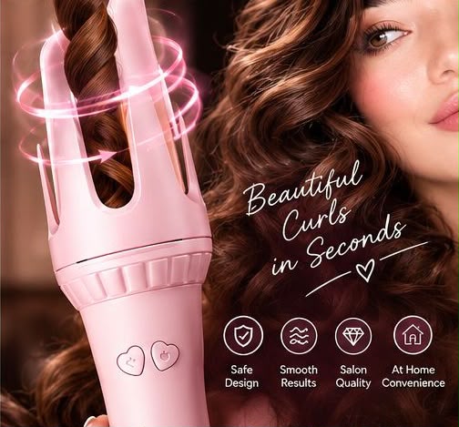 Automatic Hair Curler – Rotating Auto Curling Iron for Effortless Curls & Waves