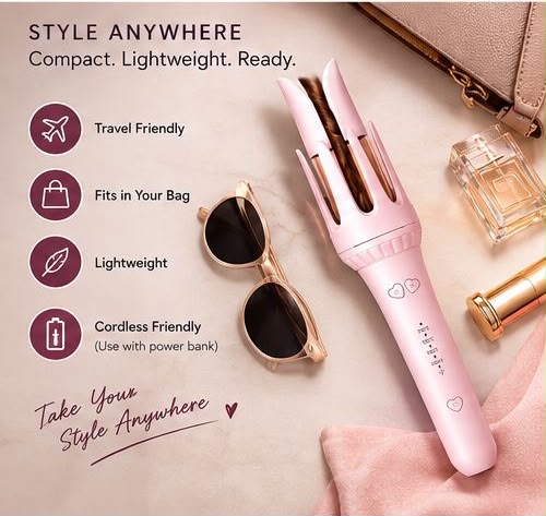 Automatic Hair Curler – Rotating Auto Curling Iron for Effortless Curls & Waves