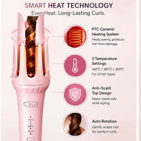 Automatic Hair Curler – Rotating Auto Curling Iron for Effortless Curls & Waves