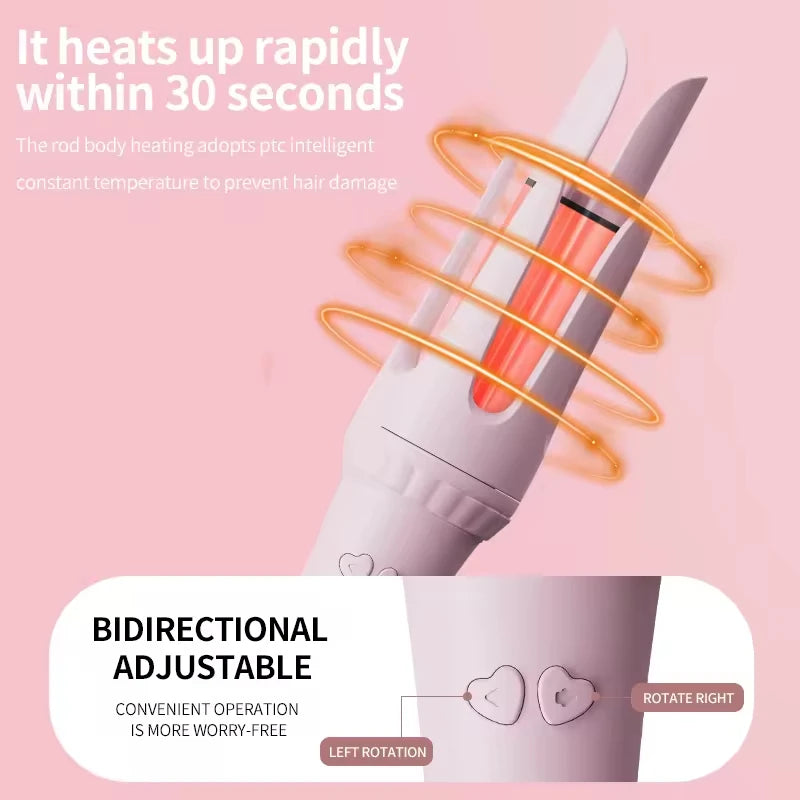 Automatic Hair Curler – Rotating Auto Curling Iron for Effortless Curls & Waves