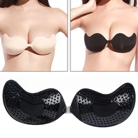 Invisible Push-Up Bra | Strapless Backless Adhesive Lift Bra for Women