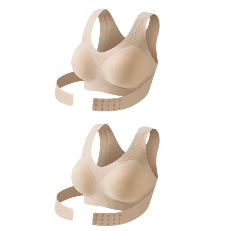 Wireless Posture Correction Bra for Women | Seamless Push-Up Bralette with Cross Back Support, Shapewear Lingerie for Everyday Comfort & Back Pain Relief