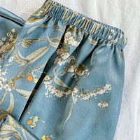 Floral Satin Pajama Set | Cami Top & Long Pants Silky Sleepwear for Women