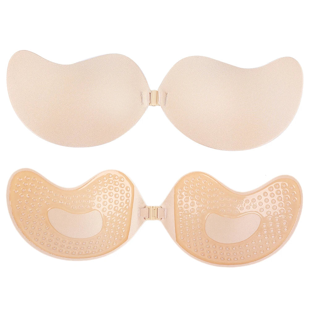 Invisible Push-Up Bra | Strapless Backless Adhesive Lift Bra for Women
