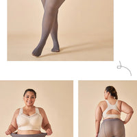 Fleece Lined Thermal Tights | Translucent Warm Winter Pantyhose, High Waist Leggings for Women