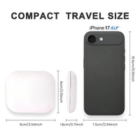 LED Compact Mirror with Light | Portable Travel Makeup Mirror, Rechargeable Pocket Vanity Mirror
