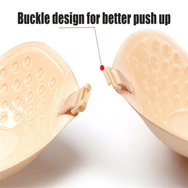 Invisible Push-Up Bra | Strapless Backless Adhesive Lift Bra for Women