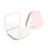 LED Compact Mirror with Light | Portable Travel Makeup Mirror, Rechargeable Pocket Vanity Mirror