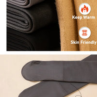 Fleece Lined Thermal Tights | Translucent Warm Winter Pantyhose, High Waist Leggings for Women