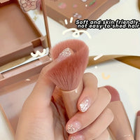 Portable Makeup Brush Set 5Pcs | Travel Mini Cosmetic Brushes with Case