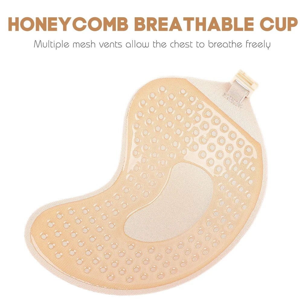Invisible Push-Up Bra | Strapless Backless Adhesive Lift Bra for Women