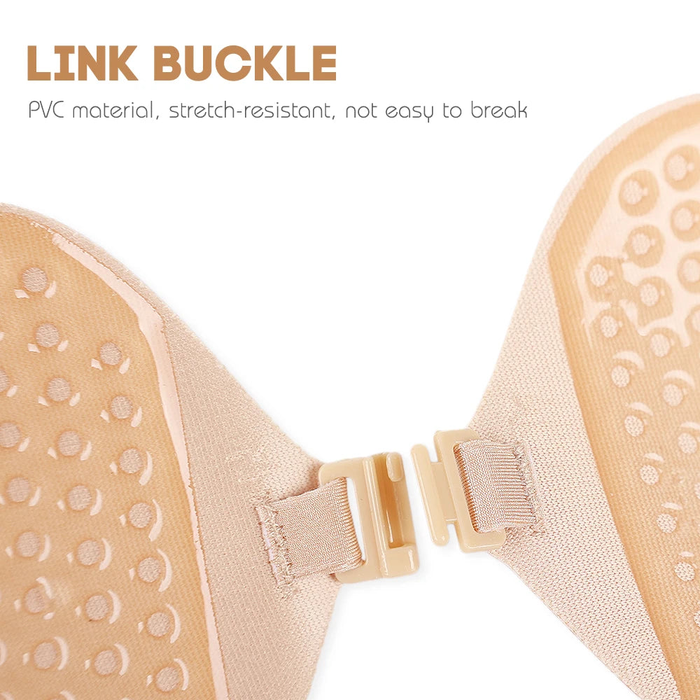 Invisible Push-Up Bra | Strapless Backless Adhesive Lift Bra for Women