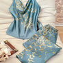 Floral Satin Pajama Set | Cami Top & Long Pants Silky Sleepwear for Women