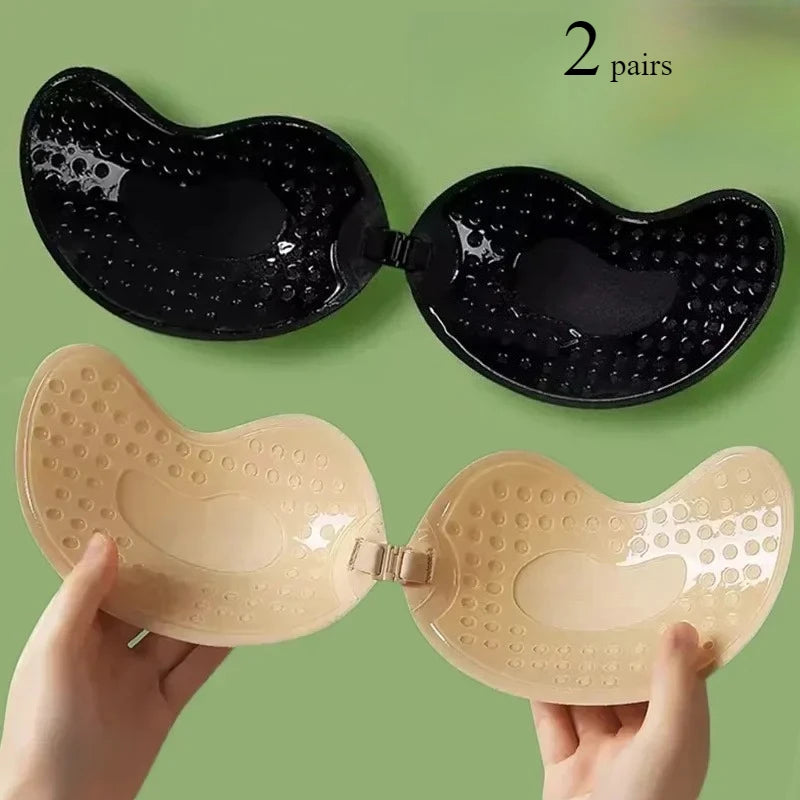 Invisible Push-Up Bra | Strapless Backless Adhesive Lift Bra for Women