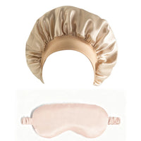 Satin Bonnet Sleep Set | Hair Bonnet & Eye Mask for Sleeping, Curly & Silk-Smooth Hair Care