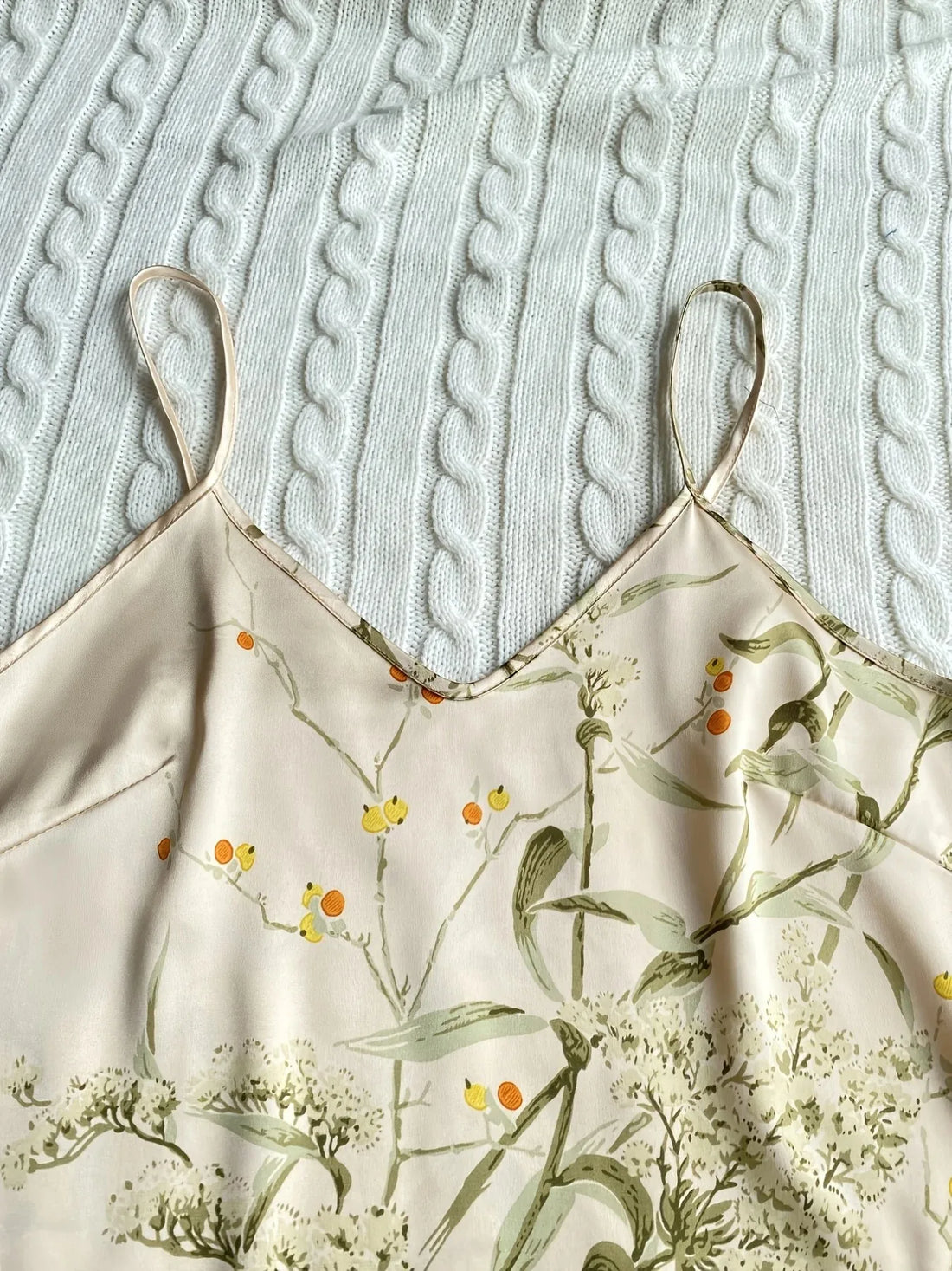 Elegant Floral Satin Cami Set | Silky Pajama Top & Shorts Sleepwear for Women