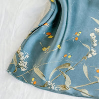 Floral Satin Pajama Set | Cami Top & Long Pants Silky Sleepwear for Women